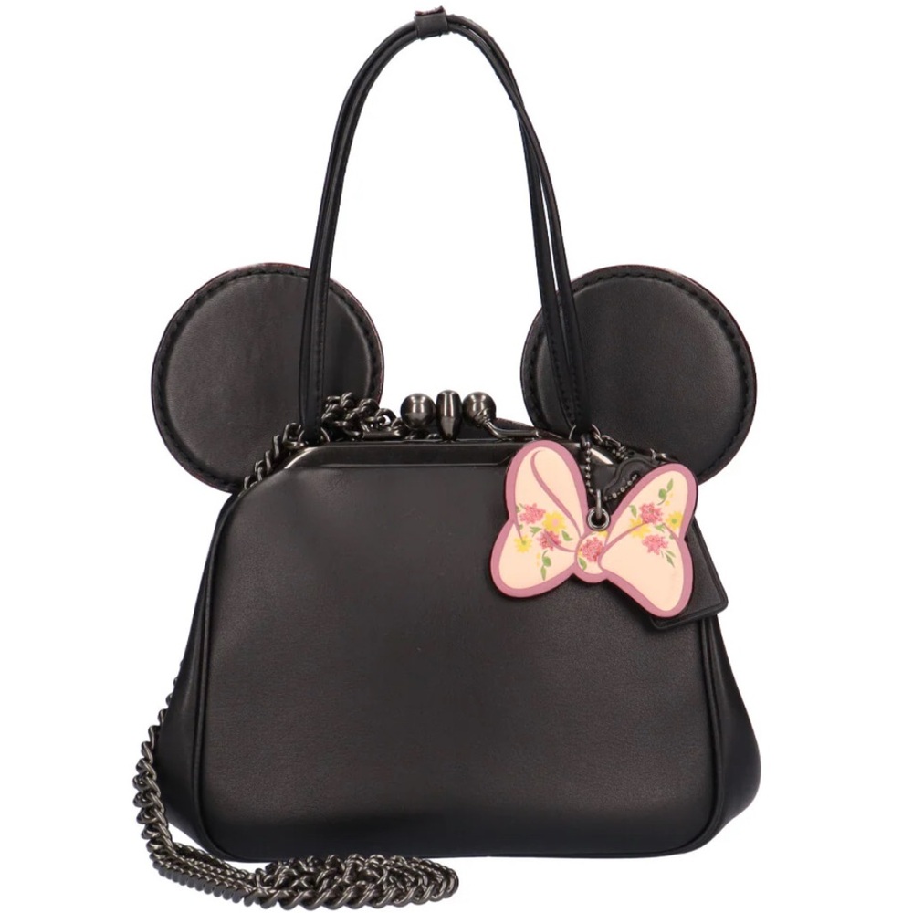 Coach x Disney Minnie Mouse Kisslock Handbag with Chain Crossbody - Picture 16 of 16
